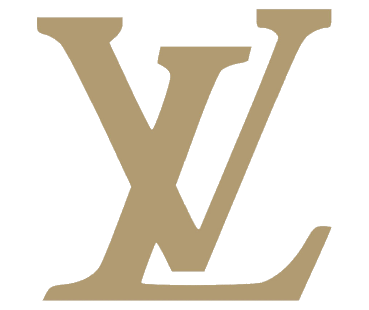 LV Logo Gold