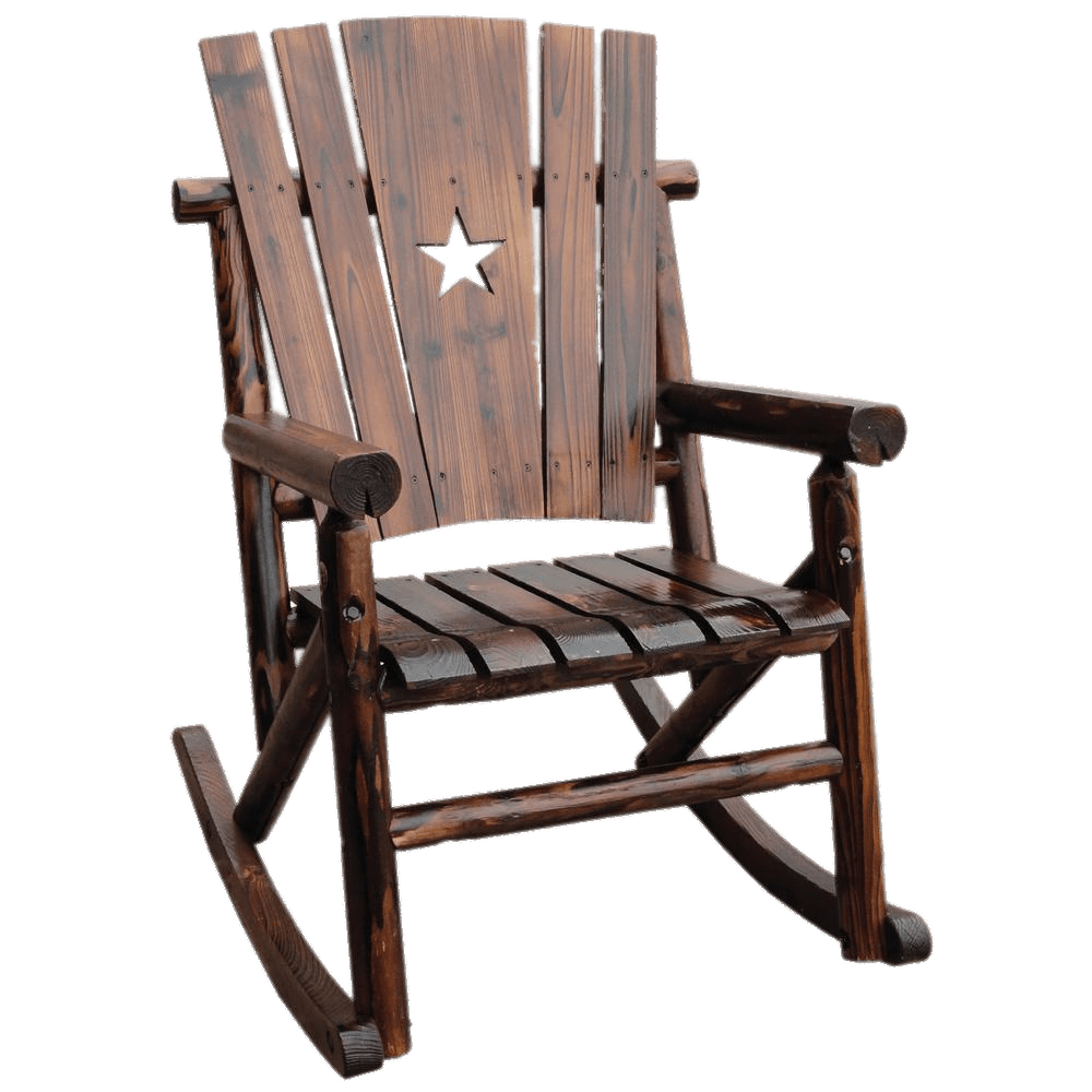 Rocking Chair With Star Decoration
