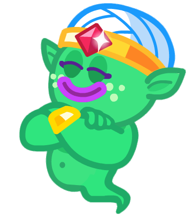 Weeny the Teeny Genie Eyes Closed