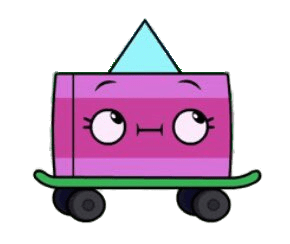 Unikitty Character Kickflip on Skateboard
