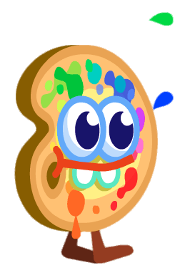 Splatter the Abstract Artist Walking