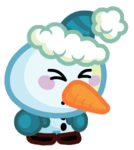 Tomba the Wistful Snowtot Eyes Closed