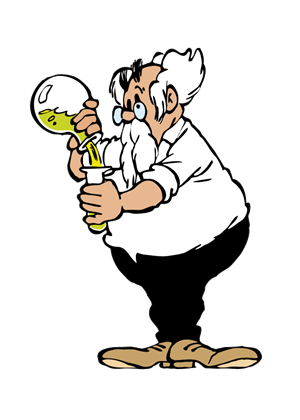 Professor Gobelijn Mixing A Potion