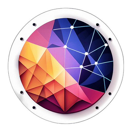 Stargazing & Astronomy, Minimalist App Icon - Circle Icon Bevel Border