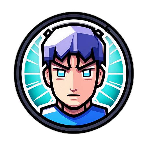 Manga & Comic Reading, Minimalist App Icon - Circle Icon Bevel Border