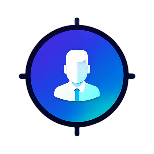 Voice Assistant, Minimalist App Icon - Circle Icon Bevel Border