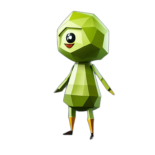 Sawfly, Children'S Cartoon Animation Style -  Full Body, Single View, No Shadow