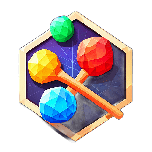 Low poly maracas app icon