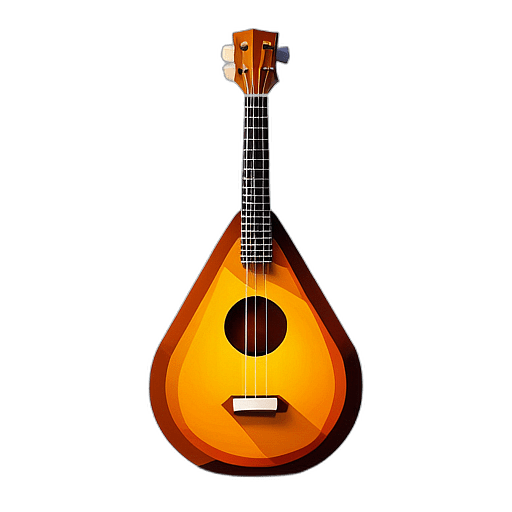 Low poly sitar app icon