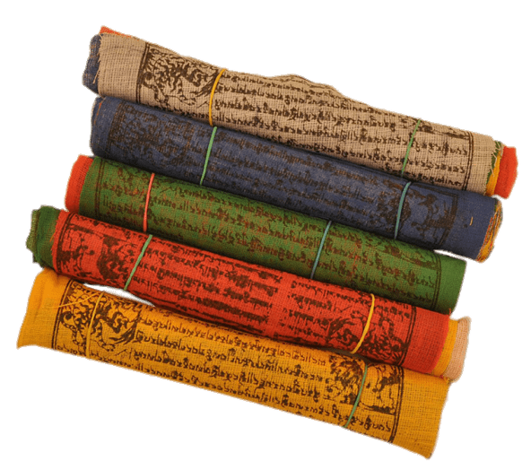 Rolls Of Buddhist Prayer Flags