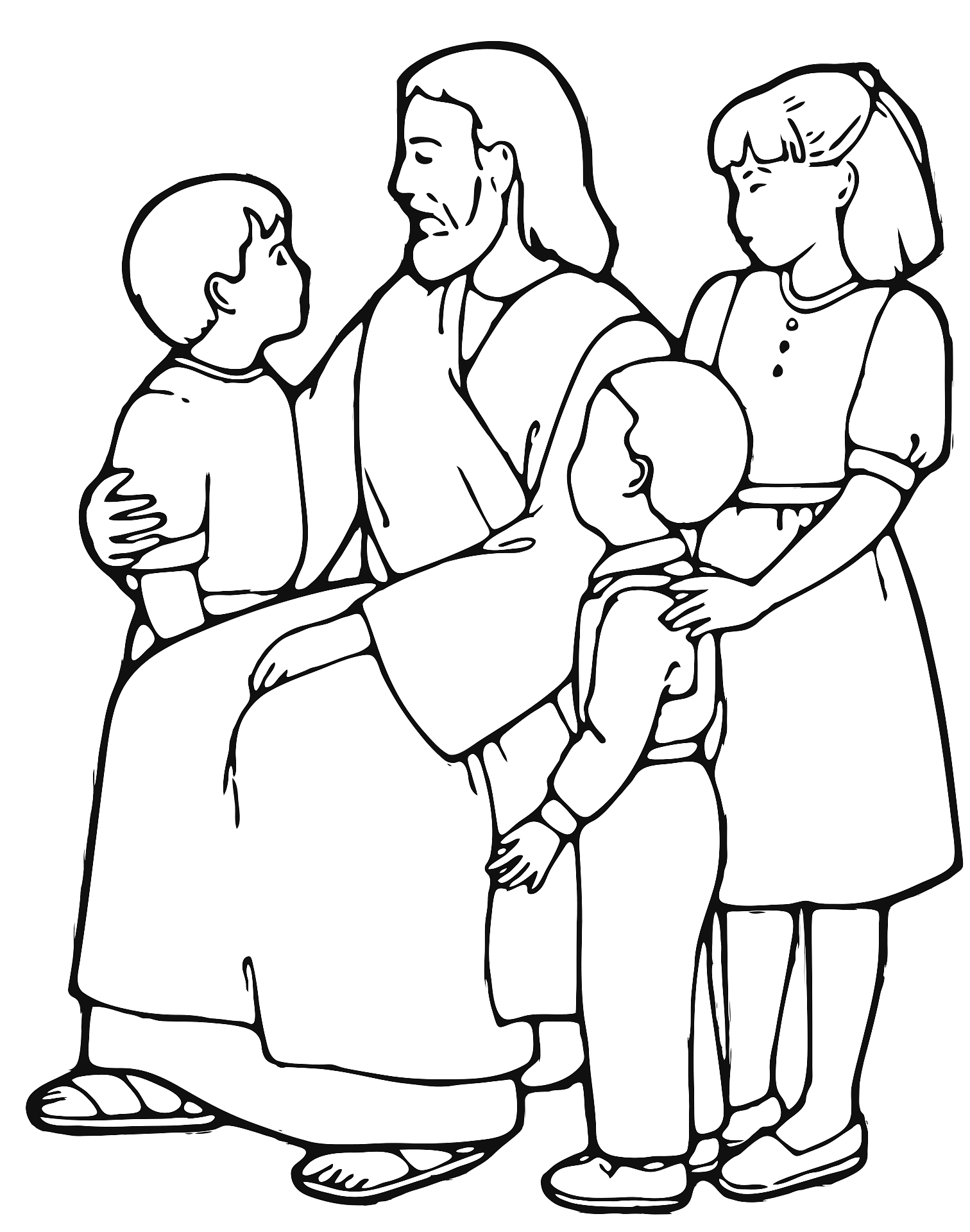 Jesus Teaching Children