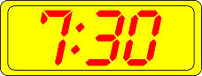 Digital Clock 7:30