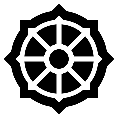 Wheel Of Dharma Bw