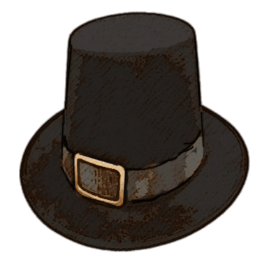 Pilgrim's Hat Illustration