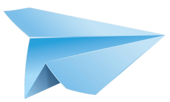 Blue Paper Plane