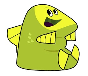 Fishtronaut Character Happy Plumb