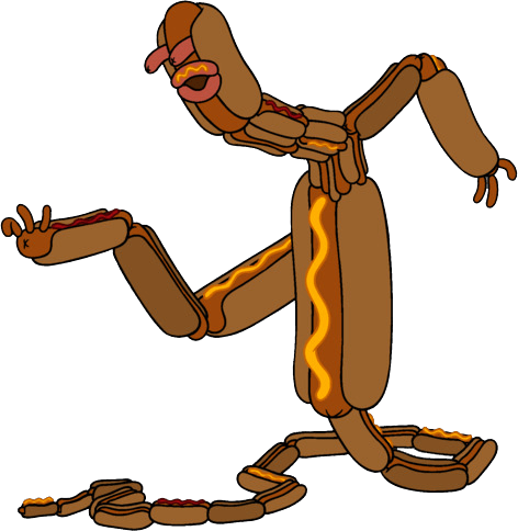 Adventure Time Hot Dog Monster