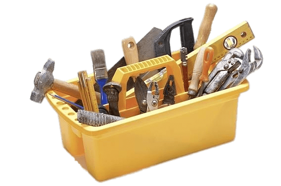 Tools In Yellow Holder
