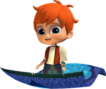 Shimmer and Shine Zac on Flying Carpet