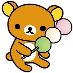 Rilakkuma Bear Holding Large Sweets Stick