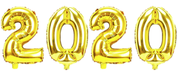 Happy New Year 2020 Balloons