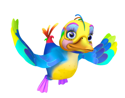 Everything's Rosie Character Teal the Bird