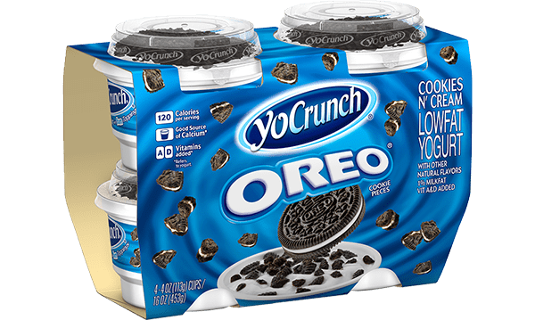 YoCrunch Oreo Cookies Pieces Lowfat Yogurt