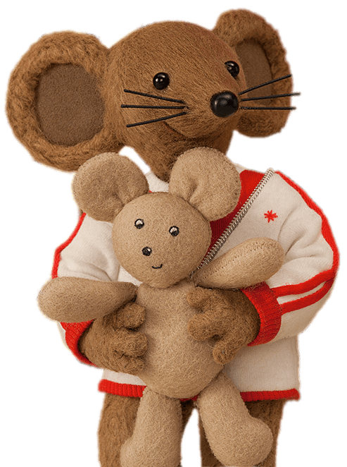 Rastamouse Character Frank holding Teddy Bear