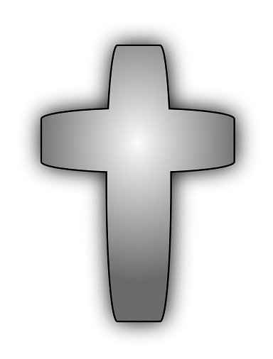 Shiny Silver Cross