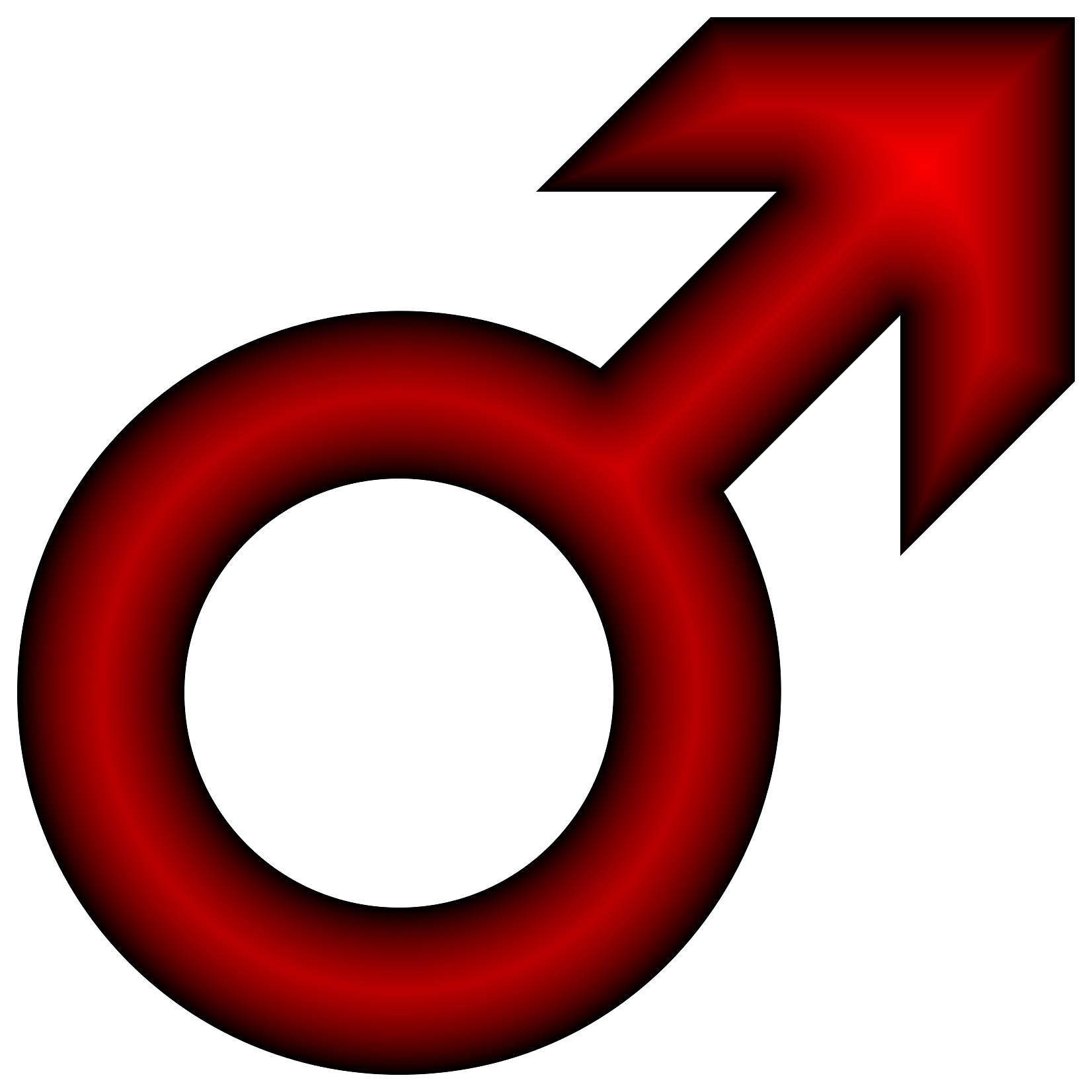 Red Male Symbol