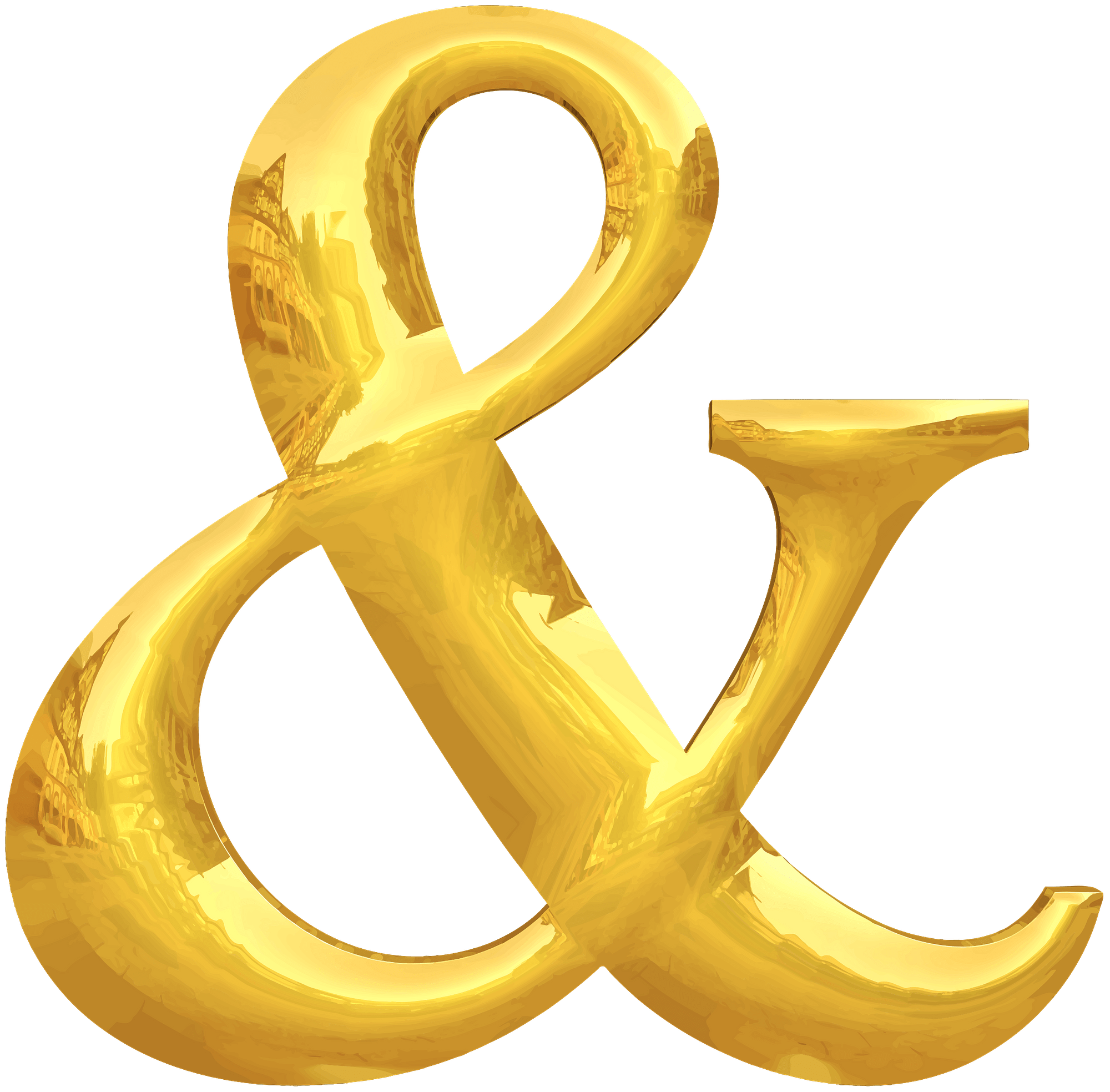 Gold Typography Symbol &
