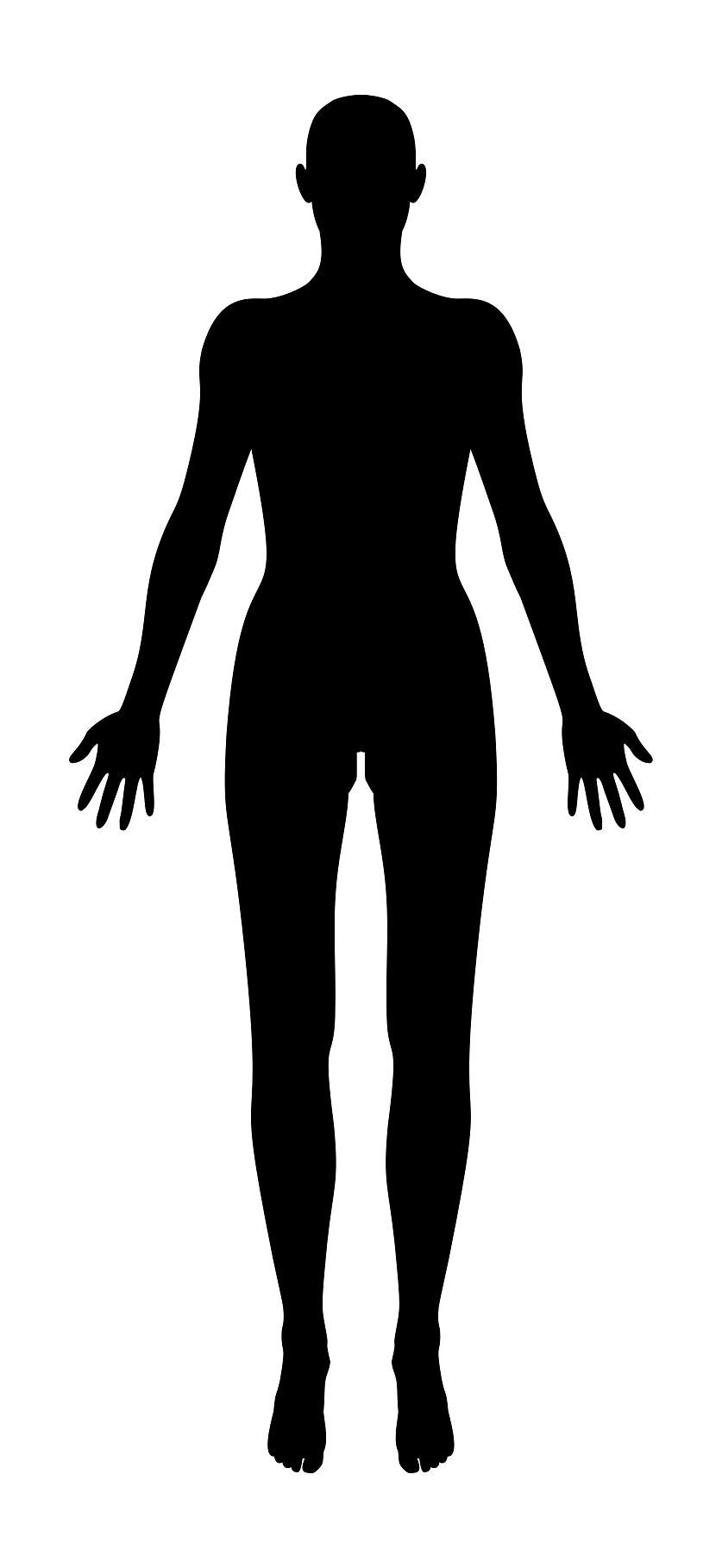 Silhouette of a Female Body