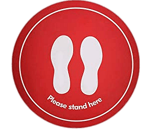 Please Stand Here Sticker