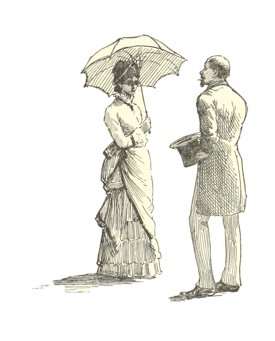 Beautiful Woman Gazing At Gentleman