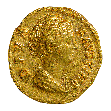 Gold Aureus Coin Antoninus Pius