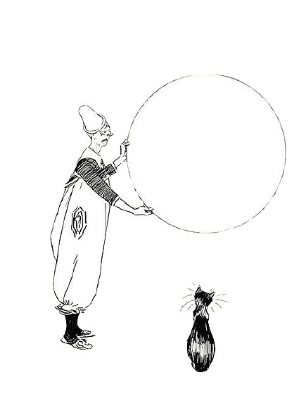 Clown Cat And Circle