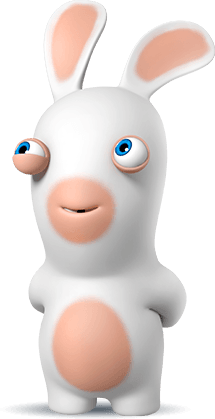 Rabbid One Eye Half Closed