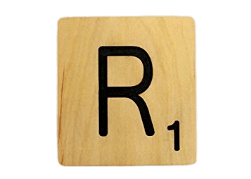 Scrabble Tile R