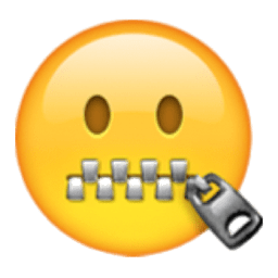 Zipped Mouth Emoji