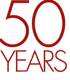 50 Years Red Letters