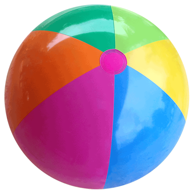 Beach Ball Purple Orange Blue
