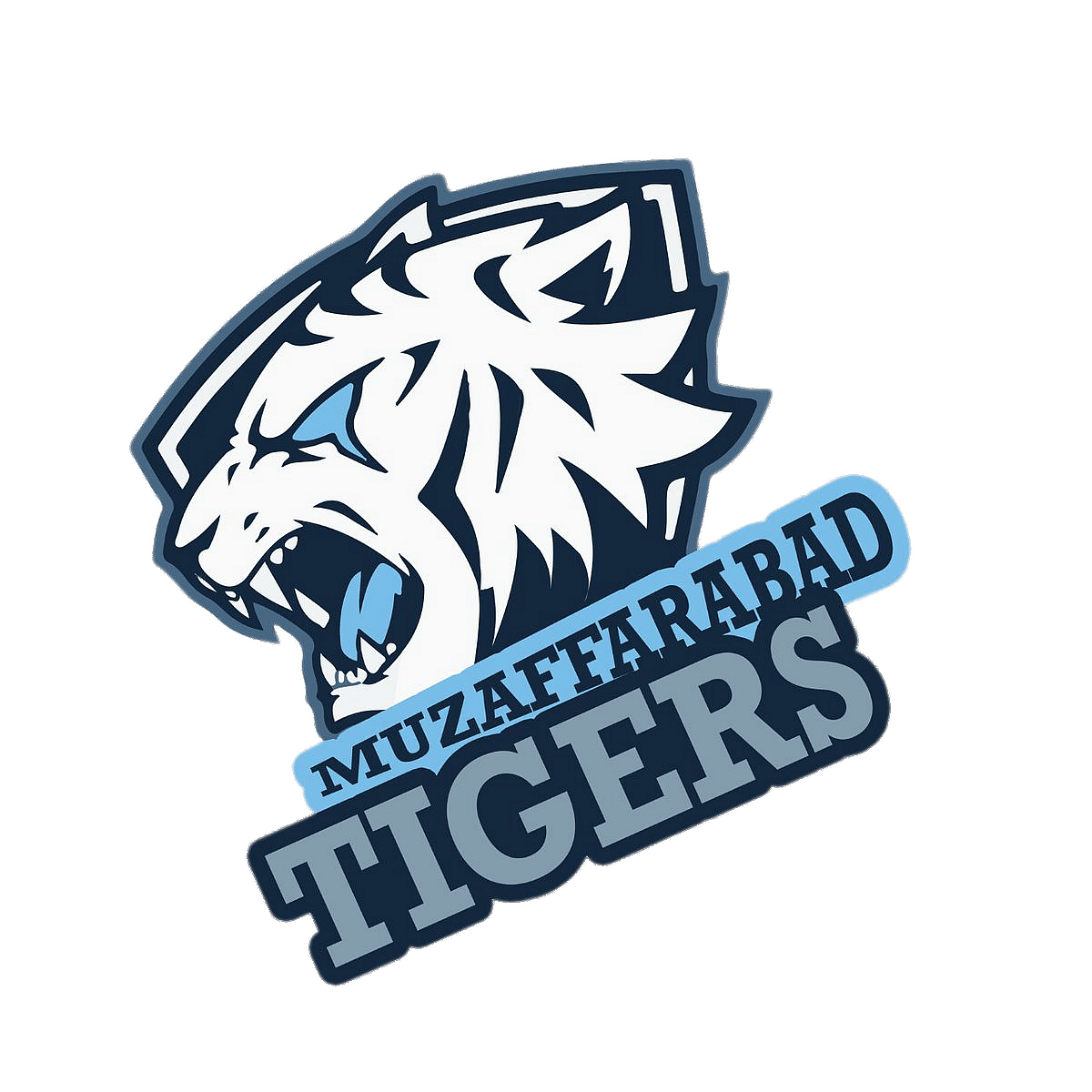 Muzaffarabad Tigers logo blue