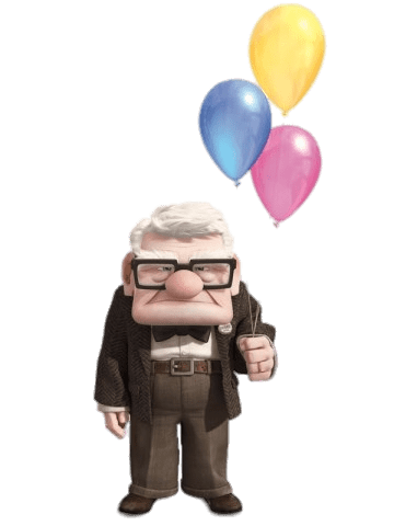 Carl Holding Balloons