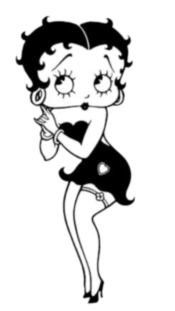Betty Boop Black and White