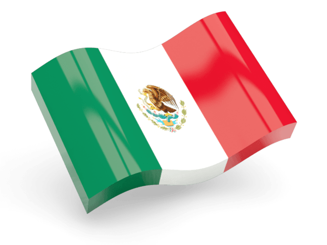 Mexico Flag Icon Wave
