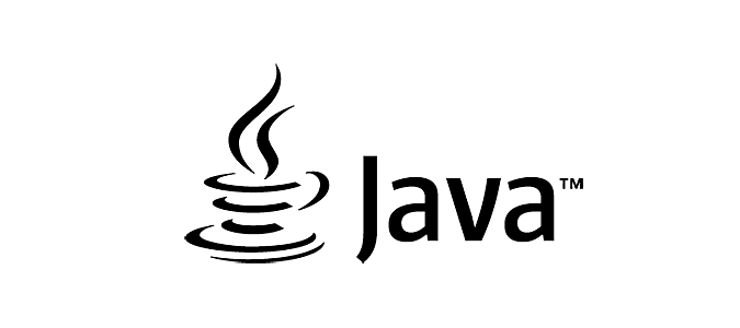 Java black logo landscape