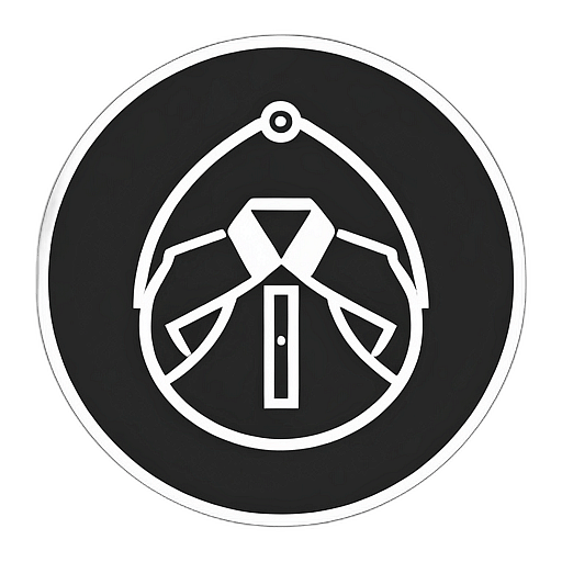 Dry Cleaner, Minimalist App Icon - Circle Icon Bevel Border