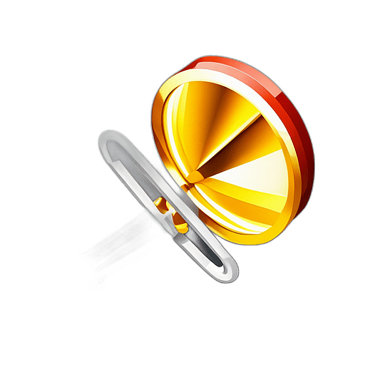 Low poly trumpet app icon