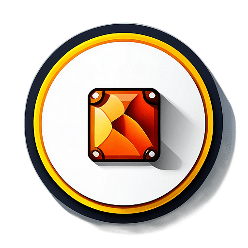 Travel & Local Guides, Minimalist App Icon - Circle Icon Bevel Border