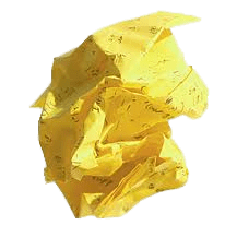 Yellow Crumpled Paper